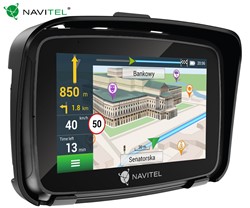 Navigacija GPS NAVITEL G590 MOTO, za motoriste, 5-palčni zaslon, baterija, črna