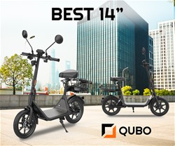 Električni skiro QUBO BEST 14´, 500W, 504Wh, vzmetenje, LED, aplikacija