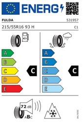 Zimske pnevmatike FULDA 215/55R16 93H KRISTALL CONTROL HP2 M+S, 4 KOS
