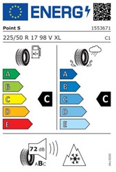 Zimske pnevmatike POINT S 225/50R17 98V FR WINTER S M+S, 4 KOS