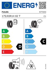 Zimske pnevmatike FULDA 175/65R14 82T KRISTALL MONTERO 3 M+S, 4 KOS