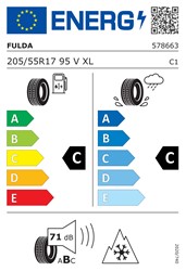 Zimske pnevmatike FULDA 205/55R17 95V XL KRISTALL CONTROL HP2 M+S, 4 KOS