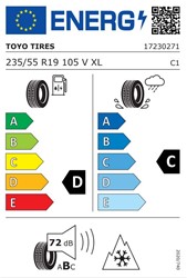 Zimske pnevmatike TOYO 235/55R19 105V S954S M+S, 4 KOS