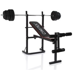 Komplet Uteži Gymstick 40kg in vadbene klopi