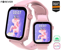 Otroška pametna ura FOREVER Look Me! 3 KW-520, 4G LTE, 1.85-palčni zaslon, roza