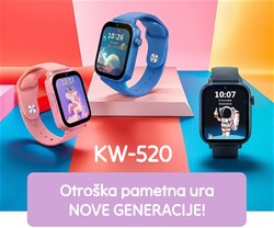 Otroška pametna ura FOREVER Look Me! 3 KW-520, 4G LTE, 1.85-palčni zaslon, roza