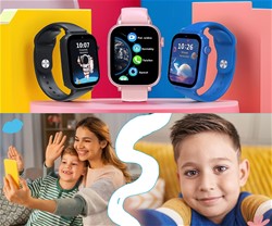 Otroška pametna ura FOREVER Look Me! 3 KW-520, 4G LTE, 1.85-palčni zaslon, roza