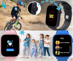 Otroška pametna ura FOREVER Look Me! 3 KW-520, 4G LTE, 1.85-palčni zaslon, roza