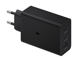 Adapter hitri trio 2x USB-C + 1x USB-A, 65W, črn