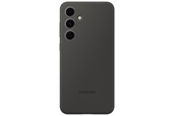 Silikonski ovitek Samsung Galaxy S24 FE, črn + Adapter Samsung Type-C 25W, super hitri, črn