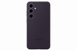 Silikonski ovitek Samsung Galaxy S24+, temno vijolični + Adapter Samsung Type-C 25W, super hitri, črn