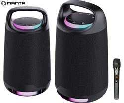Prenosni KARAOKE zvočnik MANTA SPK330B OTUS, Bluetooth 5.3, + mikrofon, črn 