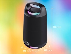 Prenosni KARAOKE zvočnik MANTA SPK330B OTUS, Bluetooth 5.3, + mikrofon, črn 