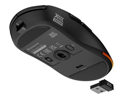 Brezžična miška, GENESIS ZIRCON XIII, gaming / pisarniška, 7 gumbov, črna