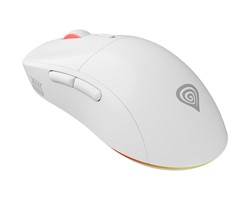 Brezžična miška, GENESIS ZIRCON XIII , gaming / pisarniška, 7 gumbov, bela