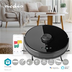 Robotski čistilec WIFI Nedis WIFIVCL001CBK 3v1