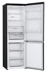Hladilnik z zamrzovalnikom spodaj LG GBV3100EEP, črna