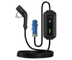 EV električni polnilec Platinet PPC32AT7, 7.4kW, 32A, TYPE2, 5m, SCHUKO adapter