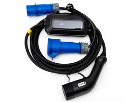 EV električni polnilec Platinet PPC32AT7, 7.4kW, 32A, TYPE2, 5m, SCHUKO adapter