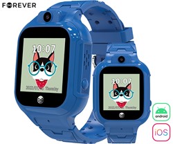 Otroška pametna ura FOREVER See Me! 3 KW-320, GPS+WiFi+LBS, modra(Electric Blue)