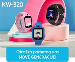 Otroška pametna ura FOREVER See Me! 3 KW-320, GPS+WiFi+LBS, modra(Electric Blue)