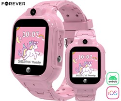 Otroška pametna ura FOREVER See Me! 3 KW-320, GPS+WiFi+LBS, roza (Blush Pink)