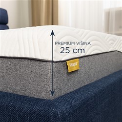 Ležišče Vitapur MemoSilver Premium Plus 25, 120x200 cm
