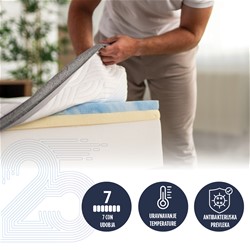 Ležišče Vitapur MemoSilver Premium Plus 25, 120x200 cm