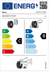 Letne pnevmatike SAVA 225/45R17 94Y XL FP INTENSA UHP2, 4 kos