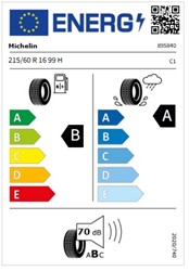Letne pnevmatike MICHELIN 215/60R16 99H XL PRIMACY 5, 4 kos