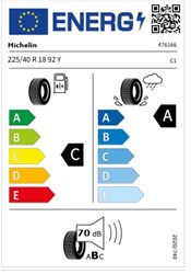 Letne pnevmatike MICHELIN 225/40R18 92Y PRIMACY 5, 4 kos