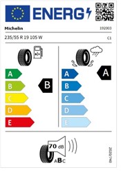 Letne pnevmatike MICHELIN 235/55R19 105W XL PRIMACY 5, 4 kos