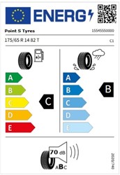 Letne pnevmatike POINT S 175/65R14 82T SUMMER S, 4 kos