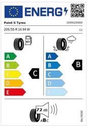 Letne pnevmatike POINT S 205/55R16 94W XL SUMMER S, 4 kos