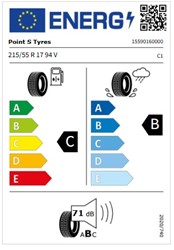 Letne pnevmatike POINT S 215/55R17 94V XL FR SUMMER S, 4 kos