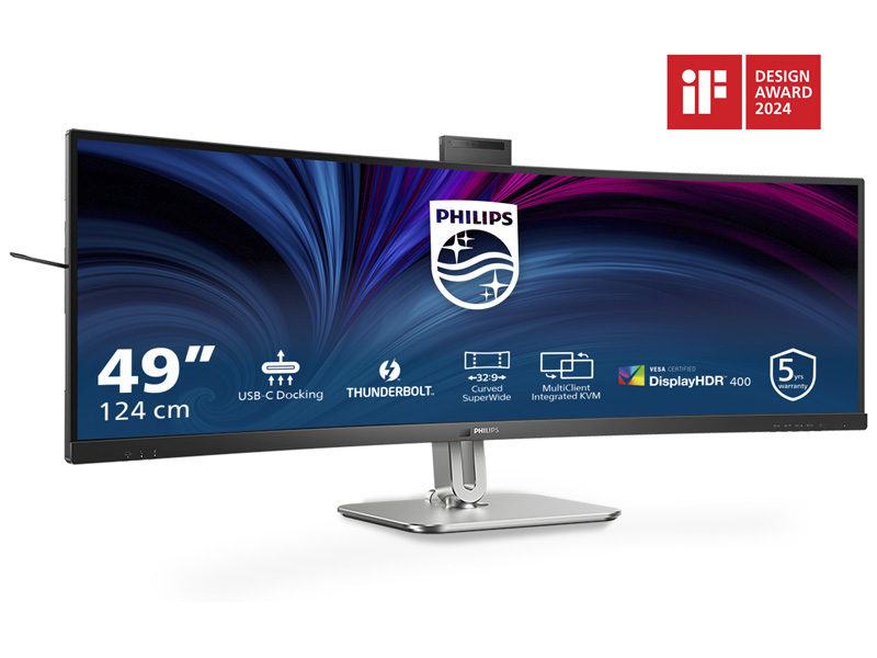 Ukrivljeni poslovni monitor Philips 49B2U6903CH SuperWide Thunderbolt 4