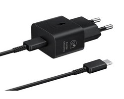 Adapter + kabel hitri Type-C to Type-C 25W, črn