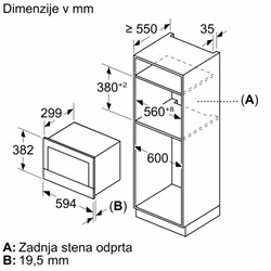 Vgradna mikrovalovna pečica Bosch BFL7221B1