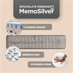 Ležišče Vitapur Memosilver 2.0 160x200