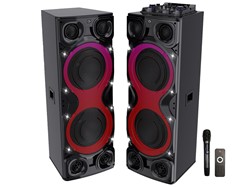 Zvočni KARAOKE sistem MANTA SPK1204X800D MINOS PRO, BT, FM Radio, XBass, RGB LED