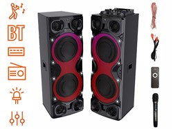 Zvočni KARAOKE sistem MANTA SPK1204X800D MINOS PRO, BT, FM Radio, XBass, RGB LED