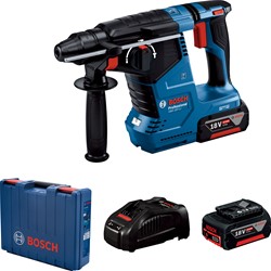 Akumulatorsko vrtalno kladivo Bosch SDS-plus GBH 187-LI, 2x5,0 Ah, kovček