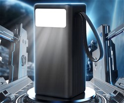 Powerbank Platinet PMPB7020, 20W, 70.000mAh, QC3.0, PD, 4xUSB-A, 2xUSB-C, zaslon