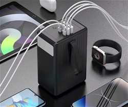 Powerbank Platinet PMPB8020, 20W, 80.000mAh, QC3.0, PD, 4xUSB-A, 2xUSB-C, zaslon