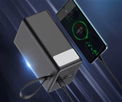 Powerbank Platinet PMPB8020, 20W, 80.000mAh, QC3.0, PD, 4xUSB-A, 2xUSB-C, zaslon