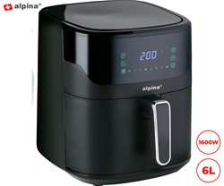 Cvrtnik / friteza na vroč zrak  ALPINA XXL, 6L, 1600W, digital, timer, brez olja