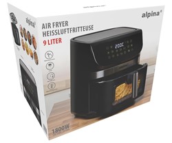 Cvrtnik / friteza na vroč zrak, ALPINA XXL 9L, 1800W, digital, timer, brez olja