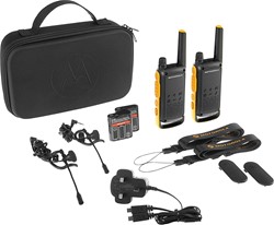 Walkie Talkie MOTOROLA T82 EXTREME, 2-KIT, PMR446, VOX, 10km, baterija, IPX4
