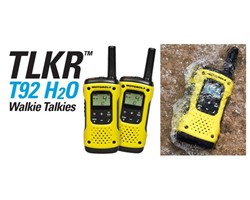 Walkie Talkie MOTOROLA T92 H20, 2-KIT, PMR446, VOX, 10km, IP67, +dodatki