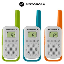 Walkie Talkie MOTOROLA T42 TRIPLE, 3-KIT, PMR446, 16 kanalov, 4km, +dodatki